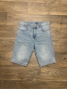 H&M &Denim Slim Fit Shorts Size 14Y Denim Jean Shorts Bermuda Stretch